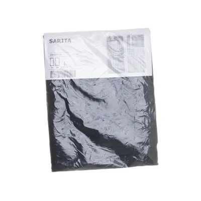 Gordijn aan roede (Zwart) van Sarita Polyester