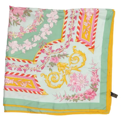 Neckerchief (Green, Multicolored) from Made in italy Silk