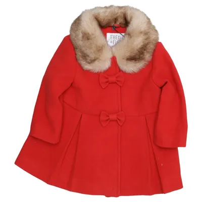 Mantel (Rot) von Fred & Flo Acryl, Elasthan, Polyester, Viskose