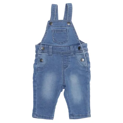 Tuinbroek (Blauw) van Lupilu Elastaan, Organisch katoen, Gerecycled polyester