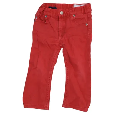 Jeans (Röd) från Polarn O. Pyret Bomull, Elastan