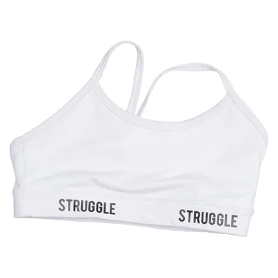Brassière (Blanc) de Struggle Sportwear Élasthane, Polyester