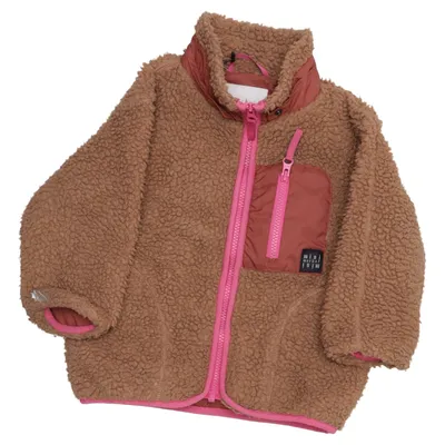 Fleece jacket (Brown, Pink) from Mini Rodini Polyester