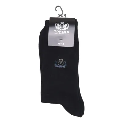 Chaussettes (Noir) de Topeco Coton, Élasthane, Polyamide