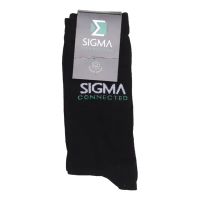 Chaussettes (Noir) de Sigma Coton, Élasthane, Polyamide