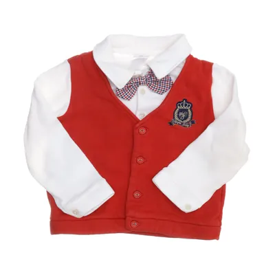Rugby shirt (White, Red) from Copa Cotton