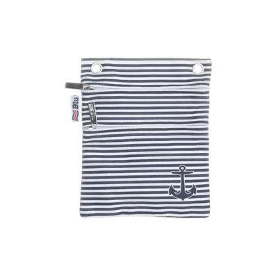 Mobile bag (White, Blue) from Blu Cotton