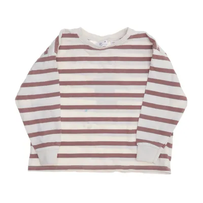 Long sleeve T-shirt (White, Brown) from Zara