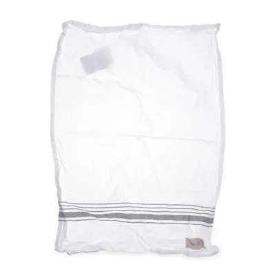 Kökshandduk (Vit, Grå) från Ernst Polyester, Återvunnen bomull