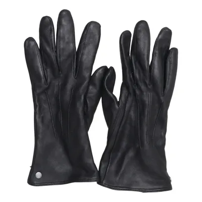 Læderhandsker (Sort) fra Roeckl Læder, Polyester