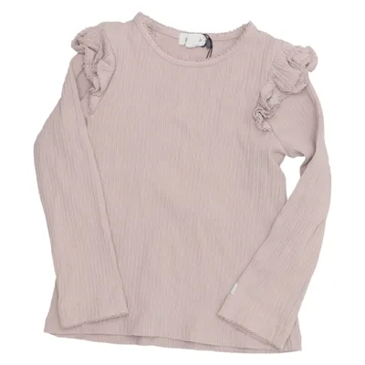 Lange mouwen shirt (Roze) van Newbie by KappAhl Katoen, Elastaan