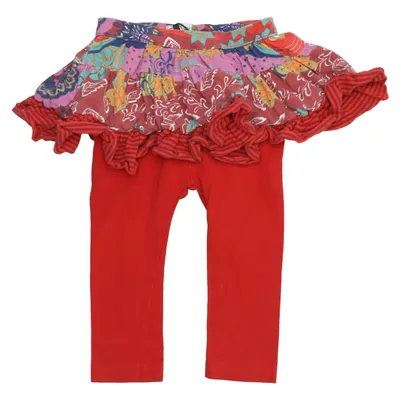 Leggings (Rood, Meerkleurig) van Oskar & Ellen Katoen, Elastaan