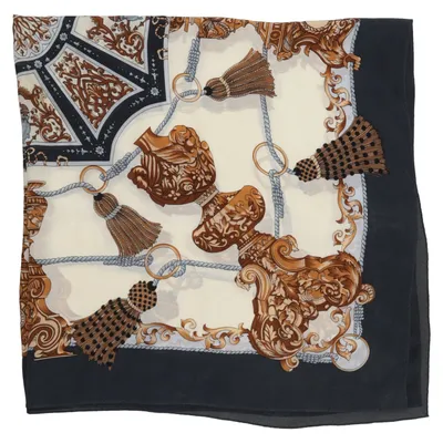 Halsdoek (Zwart, Beige, Bruin) van Reine Seide Zijde