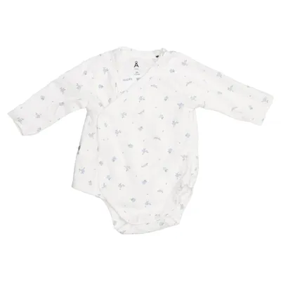 Body (Blanc, Bleu) de Åhléns Kids Coton, Élasthane