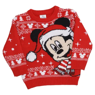 Julesweater (Rød, Hvid, Sort) fra Disney Mickey Mouse