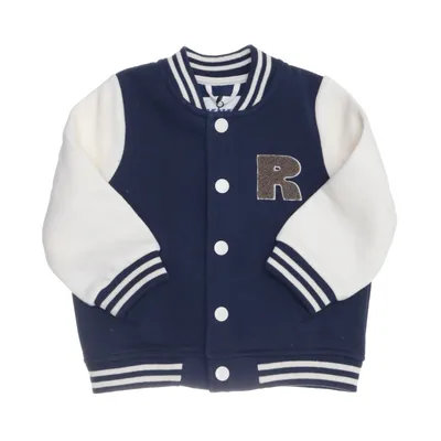 Varsity jacket (White, Blue) from Rikiki Cotton, Polyester