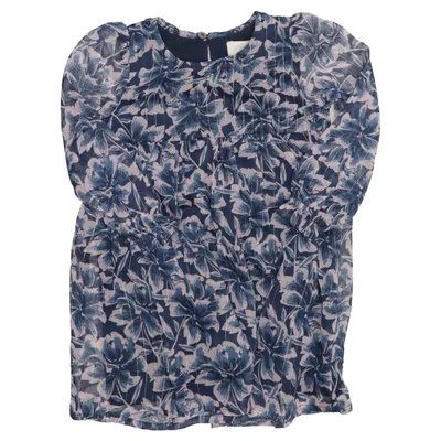 Bluse (Blå) fra Creamie Bomuld, Metallfiber, Polyester