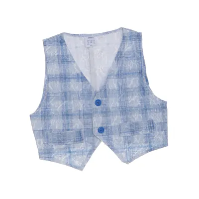 Kostymväst (Blå, Flerfärgad) Bomull