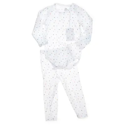Ensemble (Blanc, Multicolore) de ICA Élasthane, Coton biologique