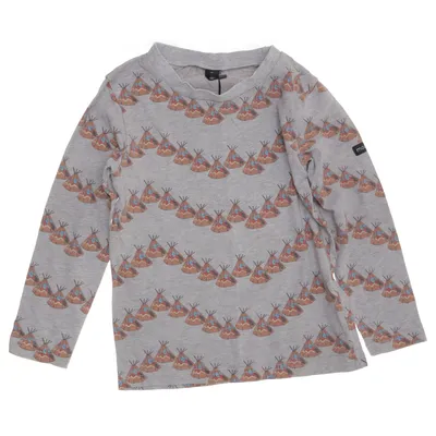 Långärmad t-shirt (Grå, Flerfärgad) från MoonKids