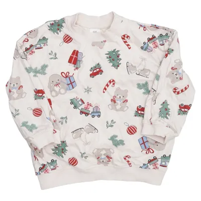 Sweatshirt (Beige, Multicolore) de H&M Coton