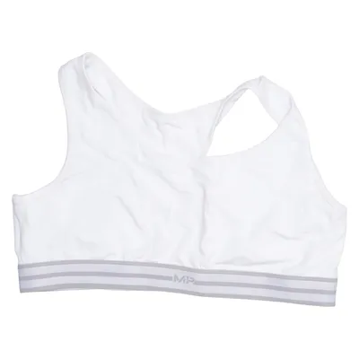 Sport-bh (Wit) van MyProtein Katoen, Elastaan