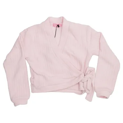 Wrap cardigan (Pink) from Sansha Elastane, Polyester