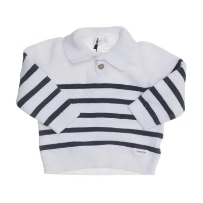 Sweater (White, Blue) from Newbie by KappAhl Cotton