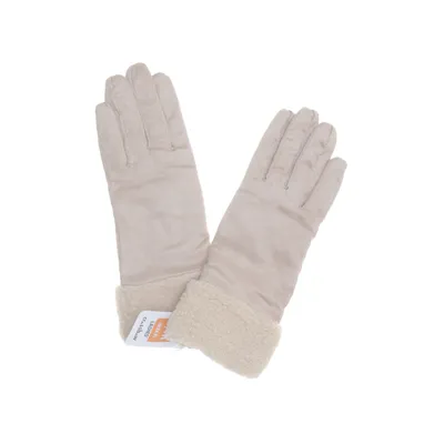 Gloves (Beige) from Crossbow Polyester