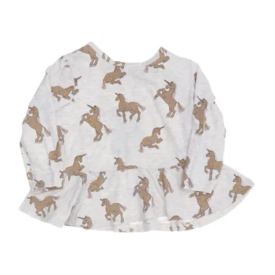 Top (Gray, Brown) from Minimarket Cotton, Elastane, Viscose