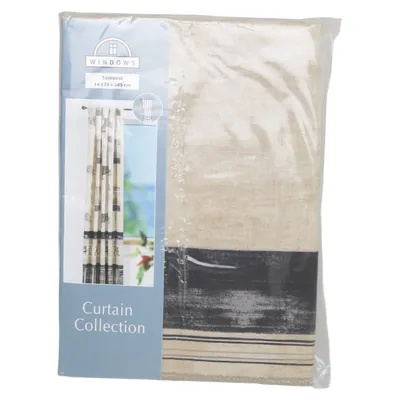 Rod pocket curtain (Samurai) from Windows Cotton, Polyester