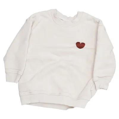 Sweatshirt (Beige) fra Cosy Roots Økologisk bomuld