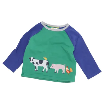 Långärmad t-shirt (Grön, Blå, Flerfärgad) från Baby Boden Bomull, Elastan