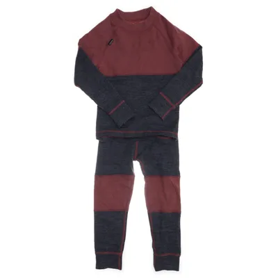 Baselayer (Grå, Rød) fra Ullmax Merinould, Polyamid, Polyester