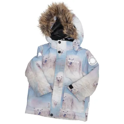 Vinterjacka (Blå, Vit, Flerfärgad) från Nordbjørn Polyester