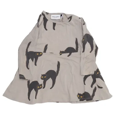 Robe (Gris, Noir) de Mini Rodini Coton, Élasthane