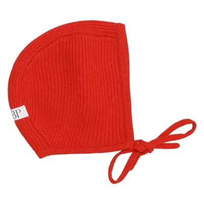 Trapper hat (Red) from Sbp Merino wool
