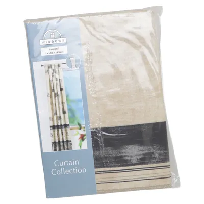 Rod pocket curtain (Samurai) from Windows Cotton, Polyester