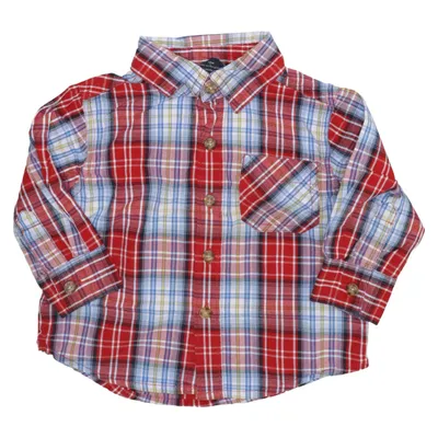 Chemise en flanelle (Rouge, Bleu, Blanc) de Faded Glory Coton