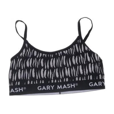 Sports bra (Black, Beige) from Gary Mash Cotton, Elastane