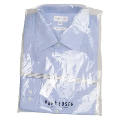 Shirt (Blauw) van Van Heusen Katoen, Polyester