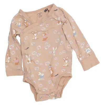 Body (Beige) från Lindex Baby Bomull, Elastan