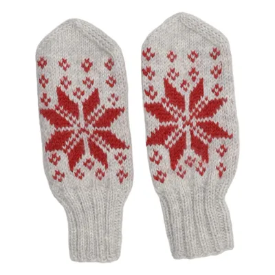 Wanten (Grijs, Rood)