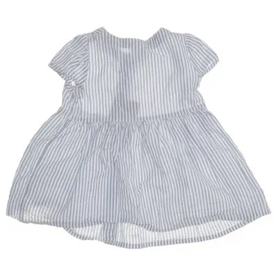 Dress (Blue, White) from Lindex Baby Cotton