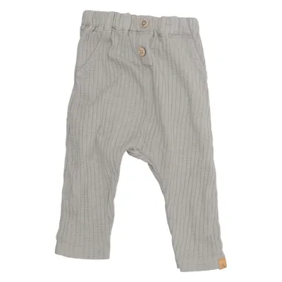 Pantalon (Gris) de Lil' Atelier Élasthane, Coton biologique