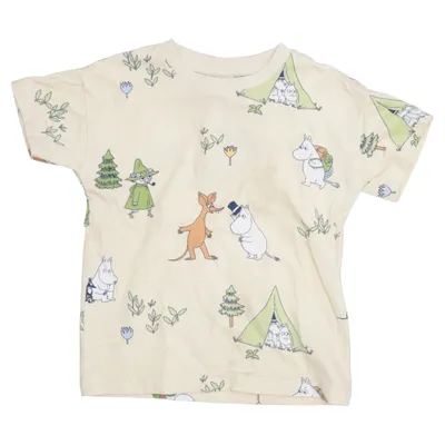 T-shirt (Beige, Multicolore) de Moomin by Lindex Coton