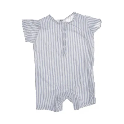 Sparkdräkt (Blå, Vit) från Lindex Newborn Bomull