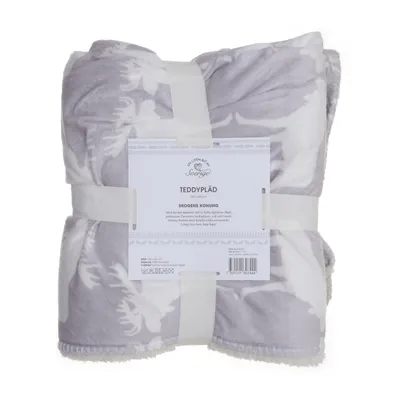 Filt (Grå, Vit) från Sverige Polyester