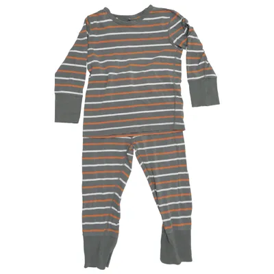 Pajamas (Gray, Orange, White) from Polarn O. Pyret Elastane, Organic cotton