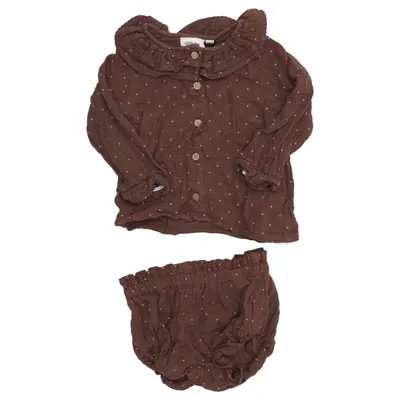 Sæt (Nberelvira Ls Loose Shirt Lil) fra Lil' Atelier Økologisk bomuld